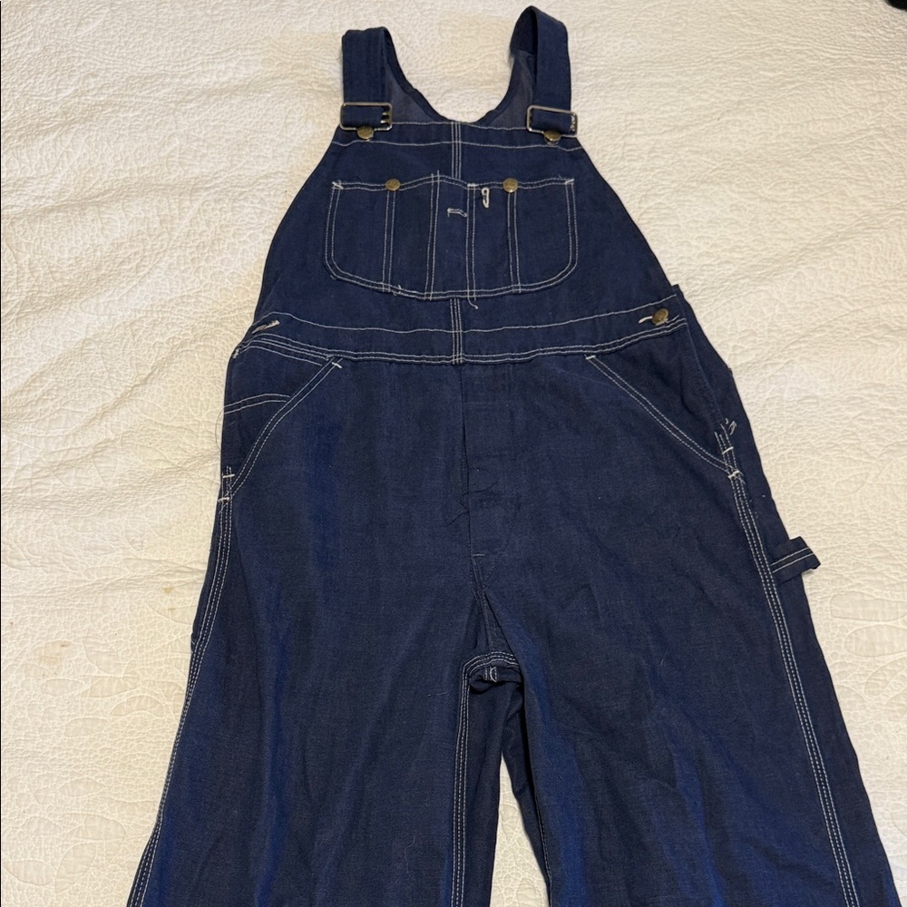 Sears Dark Blue Denim Jumpsuit